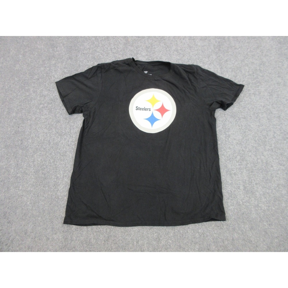 Pittsburgh Steelers Shirt Mens Large Black NFL Football Fanatics Graphic Tee